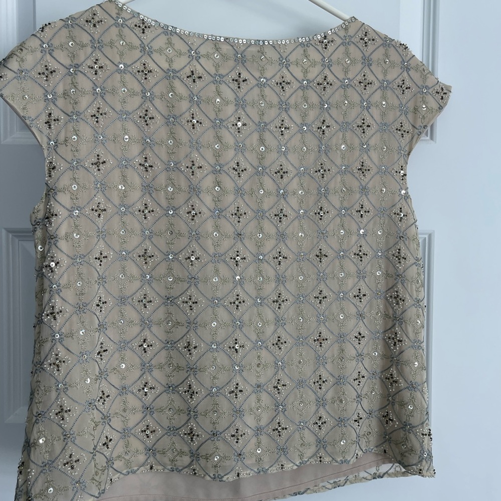 Talbots Petite Pure Silk with embellishments, size petite 12